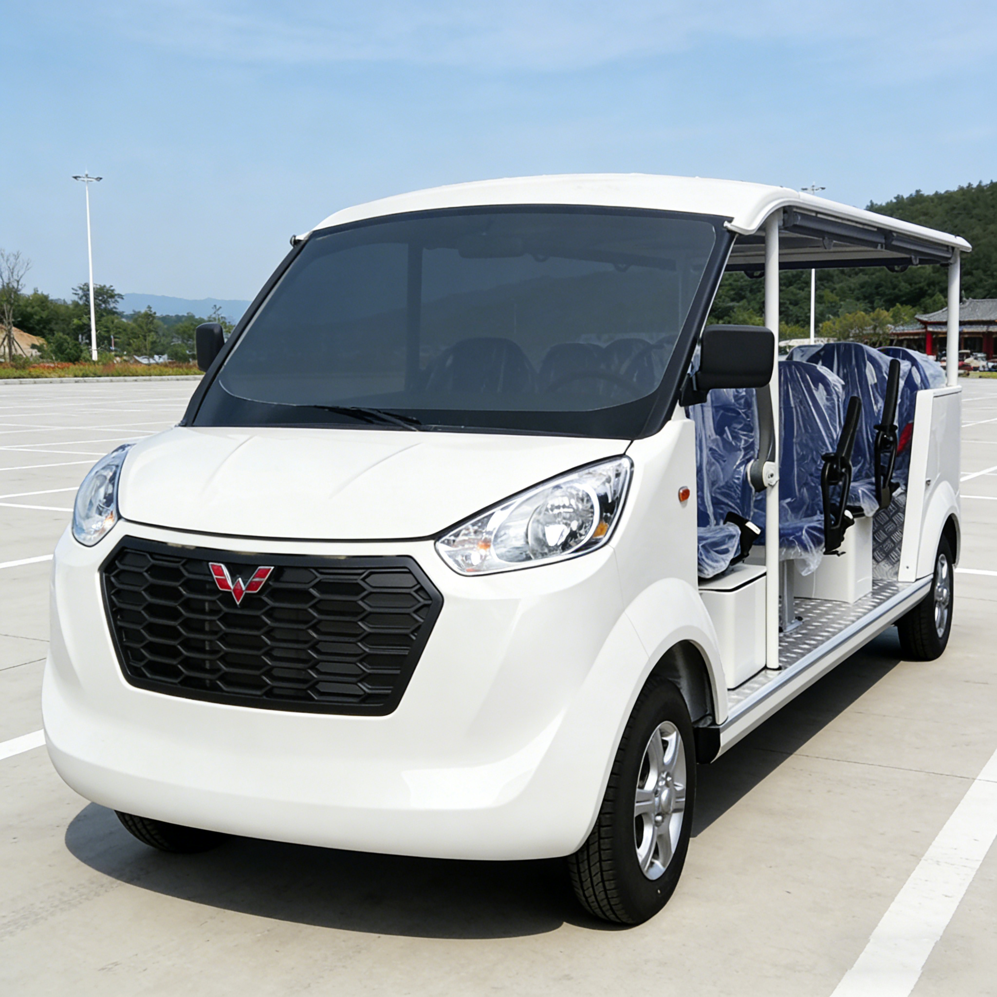 秦汉新城开放式五座观光车